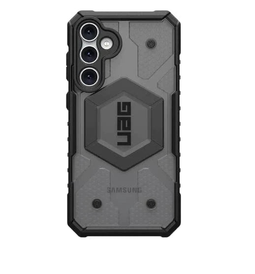 Urban Armor Gear UAG Galaxy S23 Ultra Case, Pathfinder Clear Rugged Featherlight Shockproof Protective Case/Cover Designed for Galaxy S23 Ultra 5G (6.8-inch) 2024, Magnetic Charging Compatible - Ash