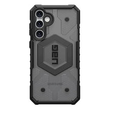 Urban Armor Gear UAG Galaxy S23 Ultra Case, Pathfinder Clear Rugged Featherlight Shockproof Protective Case/Cover Designed for Galaxy S23 Ultra 5G (6.8-inch) 2024, Magnetic Charging Compatible - Ash