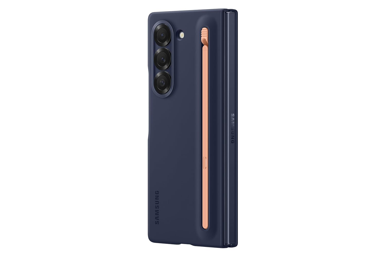 Samsung Polycarbonate Galaxy Z Fold 5 S-Pen Case, Navy Blue