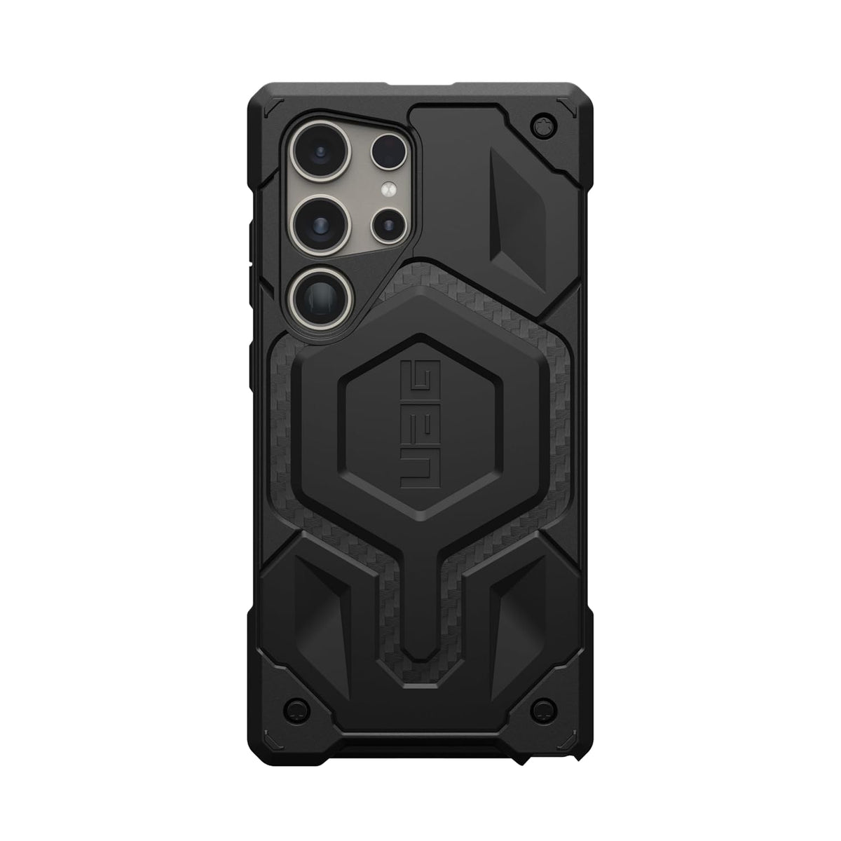 Urban Armor Gear Thermoplastic Polyurethane Monarch Pro Rugged Heavy Duty Shockproof Protective Case/Cover Designed For Galaxy S23 Ultra 5G (6.8-Inch) UAG Case 2023,Magnetic Charging Compatible - Black