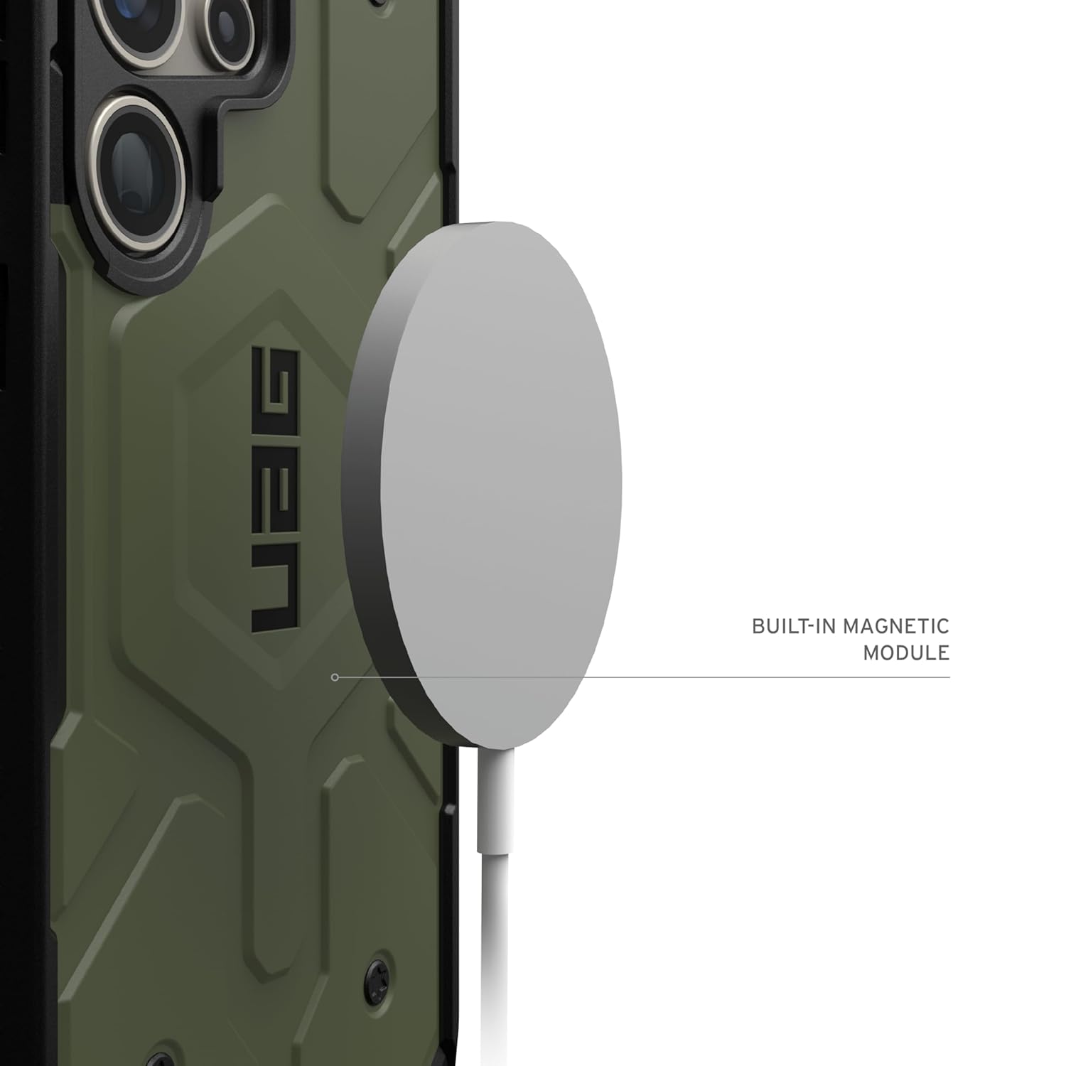 Urban Armor Gear Thermoplastic Polyurethane Pathfinder Rugged Featherlight Shockproof Protective Case/Cover Designed For Galaxy S23 Ultra 5G (6.8-Inch) UAG Case 2024,Magnetic Charging Compatible - Green