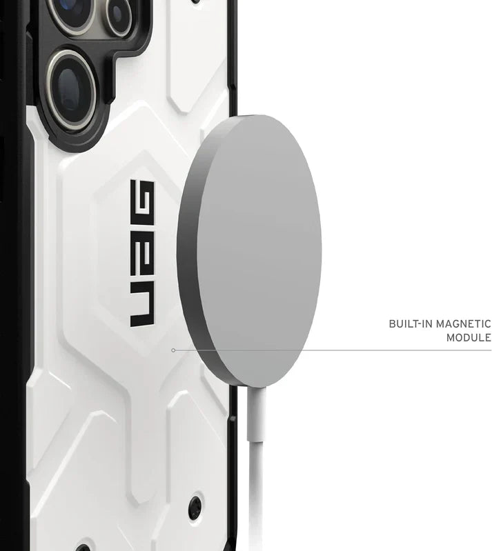 Urban Armor Gear Thermoplastic Polyurethane Pathfinder Rugged Featherlight Shockproof Protective Case/Cover Designed For Galaxy S23 Ultra 5G (6.8-Inch) UAG Case 2024,Magnetic Charging Compatible - White