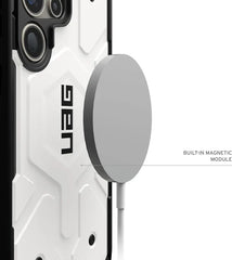 Urban Armor Gear Thermoplastic Polyurethane Pathfinder Rugged Featherlight Shockproof Protective Case/Cover Designed For Galaxy S23 Ultra 5G (6.8-Inch) UAG Case 2024,Magnetic Charging Compatible - White