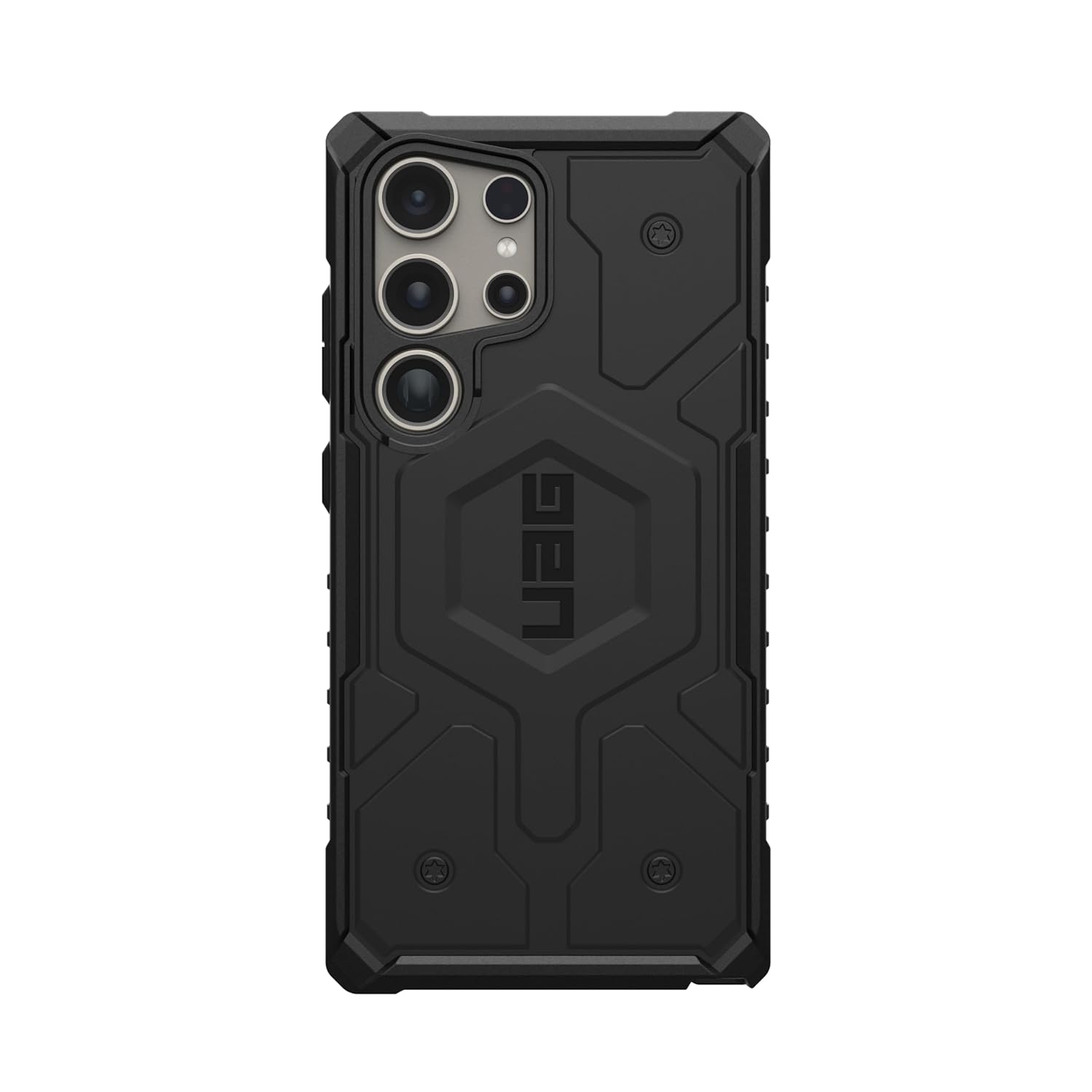 Urban Armor Gear UAG Galaxy S24 Ultra Case, Pathfinder Rugged Featherlight Shockproof Protective Case/Cover Designed for Galaxy S24 Ultra 5G (6.8-inch) 2024, Magnetic Charging Compatible -Black