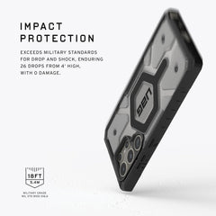 Urban Armor Gear UAG Galaxy S24 UAG Case, Pathfinder Clear Rugged Featherlight Shockproof Protective Case/Cover Designed for Galaxy S24 5G (6.2-inch) 2024, Magnetic Charging Compatible - Ice