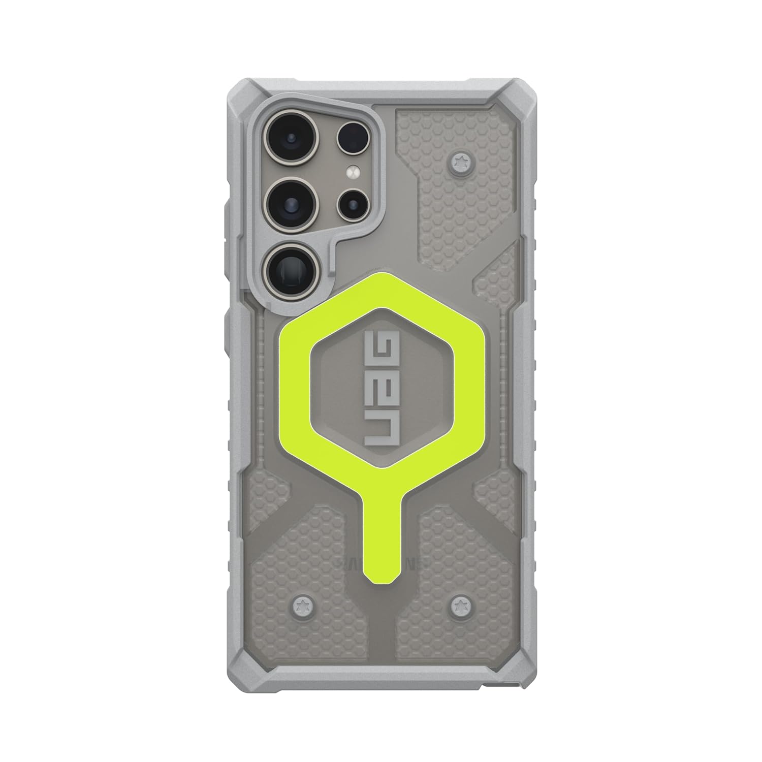 Urban Armor Gear TPU Galaxy S25 Case,Pathfinder Clear Rugged Featherlight Shockproof Protective Case/Cover Designed For Galaxy S25 5G (6.8-Inch) UAG Case 2024,Magnetic Charging Compatible- Neon Green