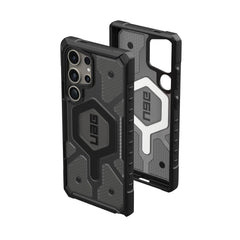 Urban Armor Gear TPU Galaxy S24 Ultra Case,Pathfinder Clear Rugged Featherlight Shockproof Protective Case/Cover Designed For Galaxy S24 Ultra 5G (6.8-Inch) UAG Case 2024,Magnetic Charging Compatible- Ash