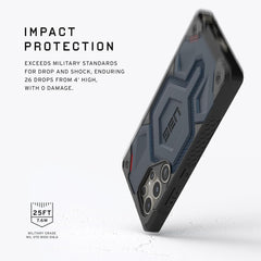 Urban Armor Gear Thermoplastic Polyurethane Monarch Pro Rugged Heavy Duty Shockproof Protective Case/Cover Designed For Galaxy S25 Ultra 5G (6.8-Inch) UAG Case 2023,Magnetic Charging Compatible - Blue