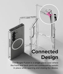 Spigen Ultra Hybrid One Tap Metal Ring MagFit Back Cover Case Compatible with Galaxy Z Fold 5  (TPU + Poly Carbonate | White)