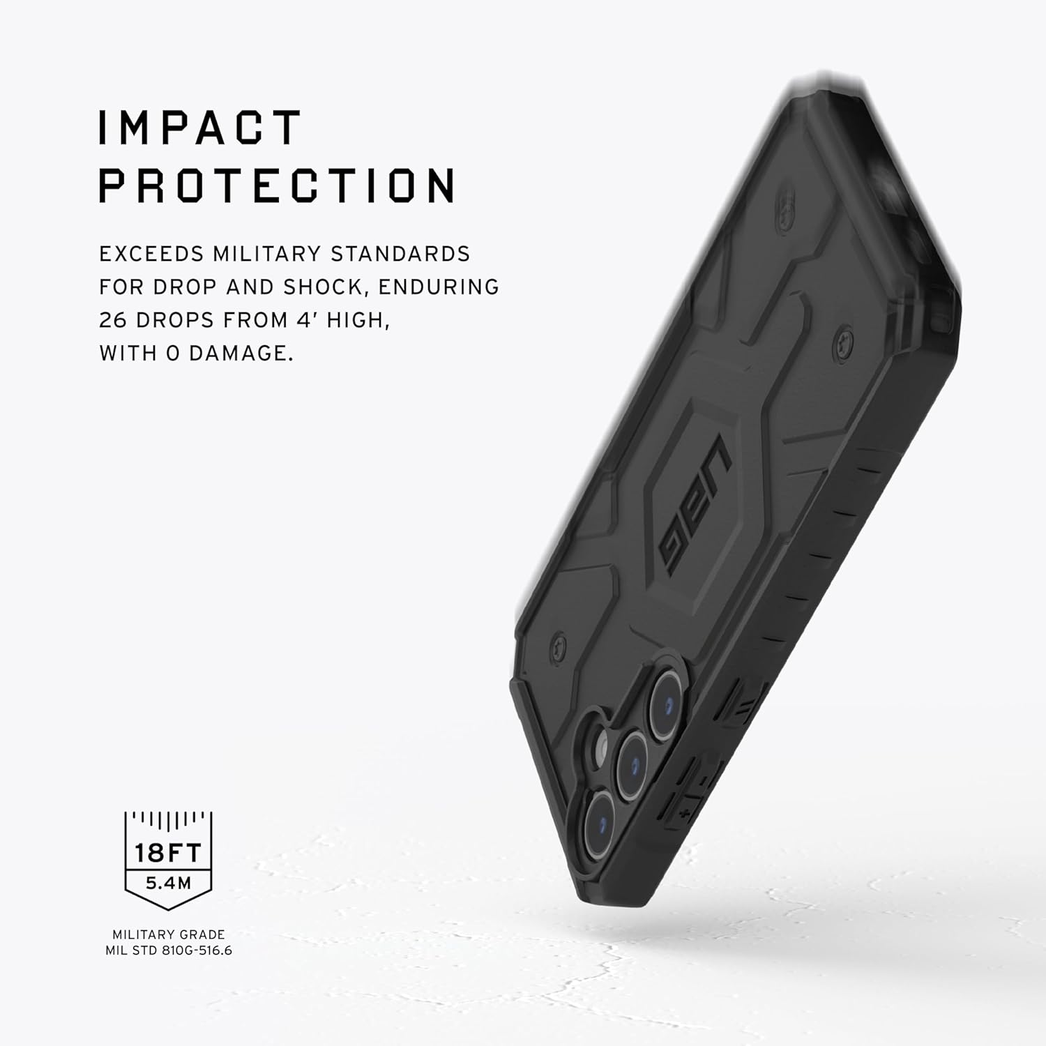Urban Armor Gear UAG Galaxy S24 Case, Pathfinder Rugged Shockproof Protective Case/Cover Designed for Galaxy S24 /Galaxy S24 5G (6.2-inch) 2024, Magnetic Charging Compatible -Black