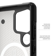 Urban Armor Gear UAG Galaxy S24 UAG Case, Pathfinder Clear Rugged Featherlight Shockproof Protective Case/Cover Designed for Galaxy S24 5G (6.2-inch) 2024, Magnetic Charging Compatible - Ice