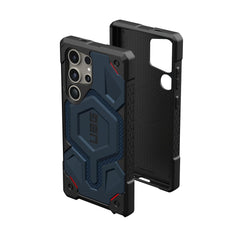Urban Armor Gear Thermoplastic Polyurethane Monarch Pro Rugged Heavy Duty Shockproof Protective Case/Cover Designed For Galaxy S25 Ultra 5G (6.8-Inch) UAG Case 2023,Magnetic Charging Compatible - Blue
