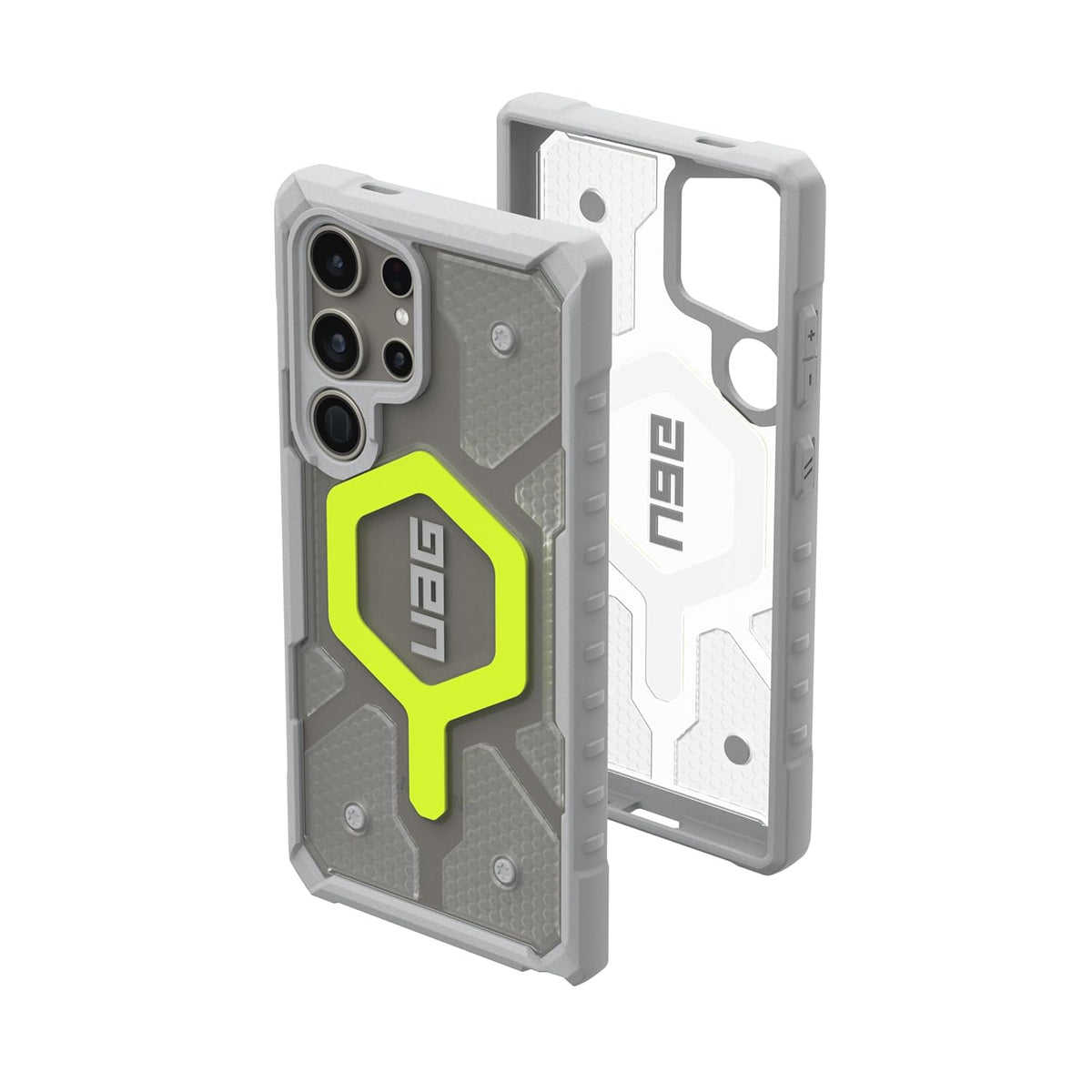 Urban Armor Gear TPU Galaxy S25 Case,Pathfinder Clear Rugged Featherlight Shockproof Protective Case/Cover Designed For Galaxy S25 5G (6.8-Inch) UAG Case 2024,Magnetic Charging Compatible- Neon Green
