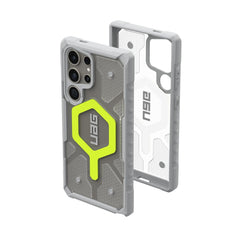Urban Armor Gear TPU Galaxy S25 Case,Pathfinder Clear Rugged Featherlight Shockproof Protective Case/Cover Designed For Galaxy S25 5G (6.8-Inch) UAG Case 2024,Magnetic Charging Compatible- Neon Green