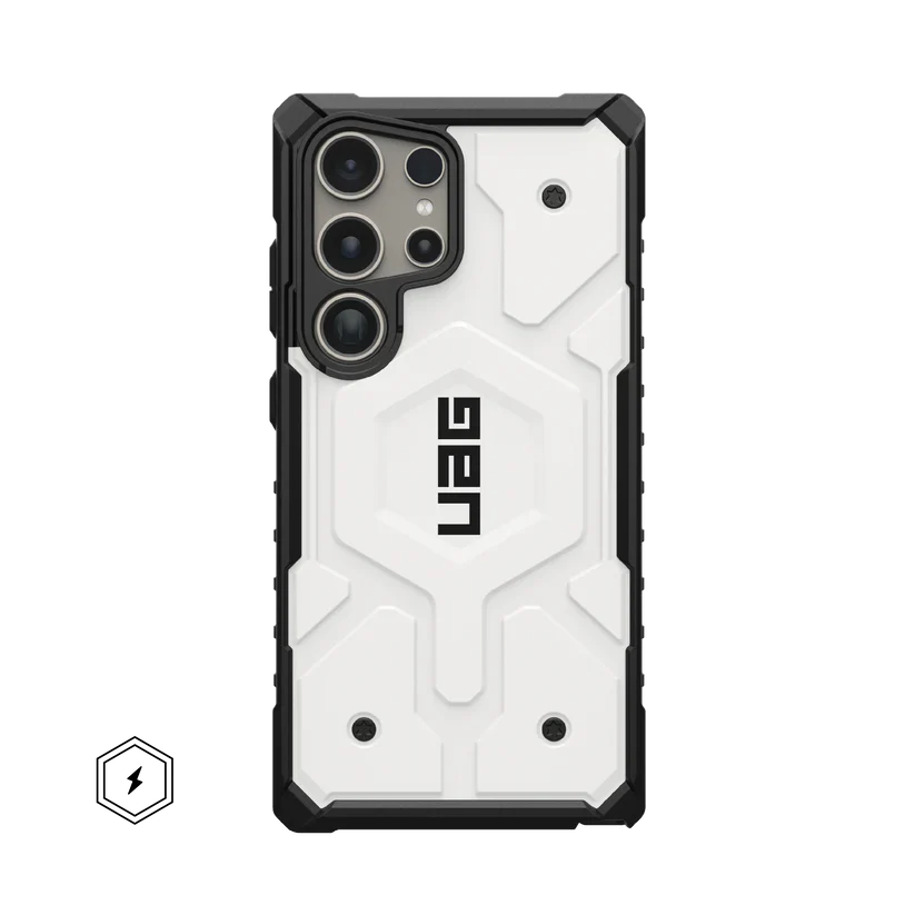 Urban Armor Gear Thermoplastic Polyurethane Monarch Pro Rugged Heavy Duty Shockproof Protective Case/Cover Designed For Galaxy S23 Ultra 5G (6.8-Inch) UAG Case 2023,Magnetic Charging Compatible - White