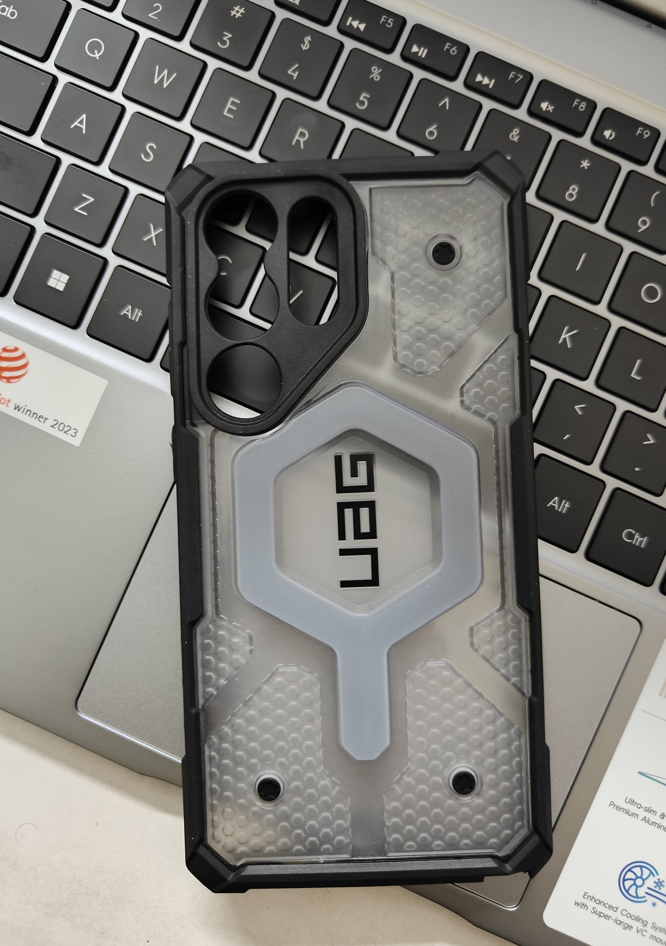 Urban Armor Gear UAG Galaxy S23 UAG Case, Pathfinder Clear Rugged Featherlight Shockproof Protective Case/Cover Designed for Galaxy S23  5G (6.1-inch) 2024, Magnetic Charging Compatible - Ice