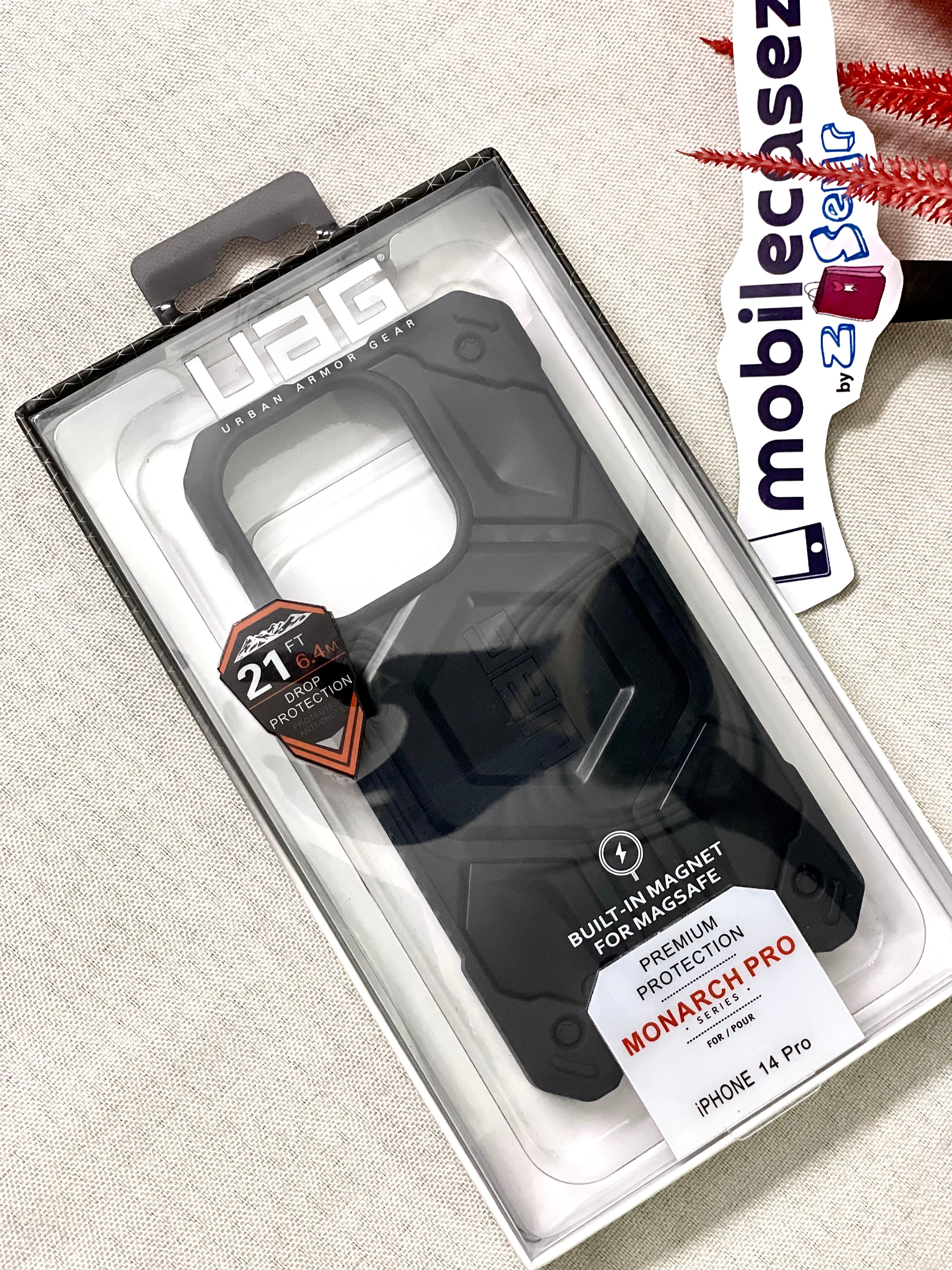 iPhone 14 Pro Armor Cover | Urban Armor iPhone 14 Pro Case, UAG Monarch Pro Mag-Safe Compatible, Slim Fit Rugged Protective Case/Cover Designed for iPhone 14 Pro Black