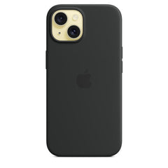 iPhone 15 Silicone Cover with Mag-Safe Apple Original Silicone Case with Mag-Safe For Apple iPhone 15 with Mag-Safe Black