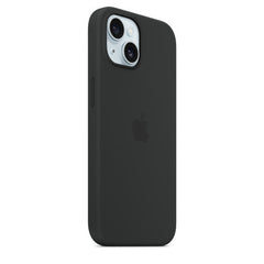 iPhone 15 Silicone Cover with Mag-Safe Apple Original Silicone Case with Mag-Safe For Apple iPhone 15 with Mag-Safe Black