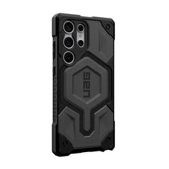 Urban Armor Gear Thermoplastic Polyurethane Monarch Pro Rugged Heavy Duty Shockproof Protective Case/Cover Designed For Galaxy S25 Ultra 5G (6.8-Inch) UAG Case 2023,Magnetic Charging Compatible - Grey