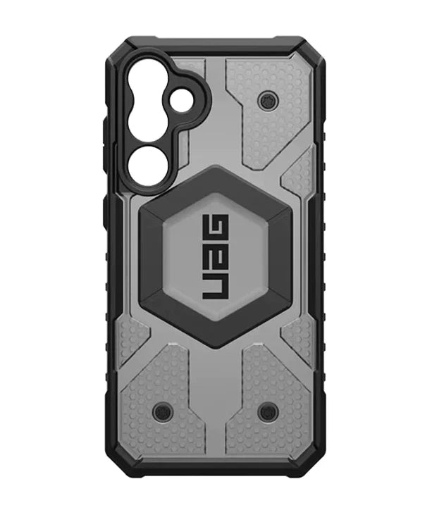 Urban Armor Gear UAG Galaxy S23 Ultra Case, Pathfinder Clear Rugged Featherlight Shockproof Protective Case/Cover Designed for Galaxy S23 Ultra 5G (6.8-inch) 2024, Magnetic Charging Compatible - Ash